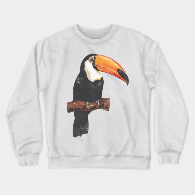 Toucan Crewneck Sweatshirt by Pendientera